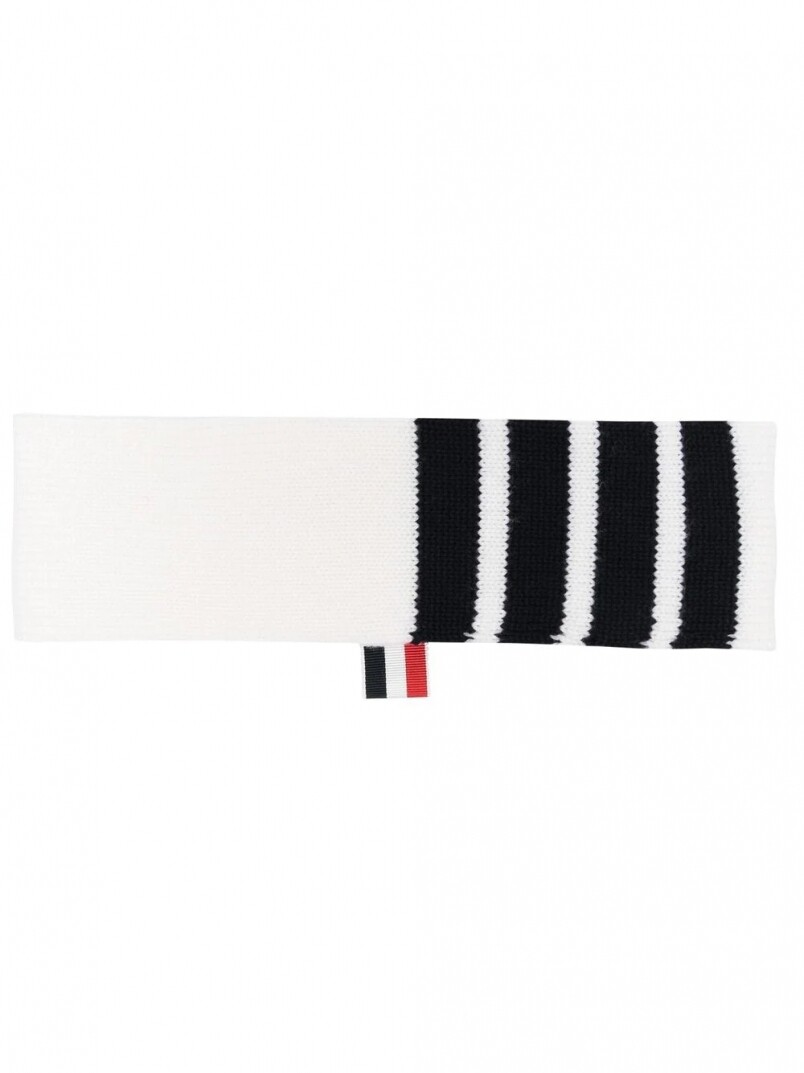 Thom Browne 4-Bar stripe headband