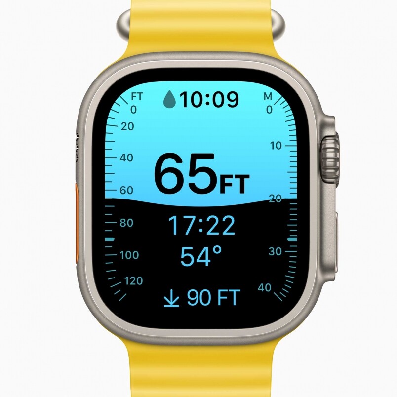 Apple Watch Ultra可以陪你深潛 Apple Watch Ultra可以陪你深潛