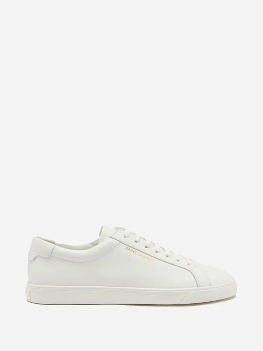 SAINT LAURENT Andy Leather Sneakers