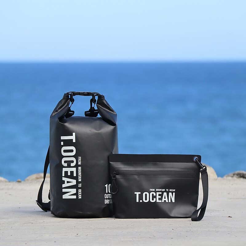 T.OCEAN 夏季玩水組 10、20L防水包+攜行包