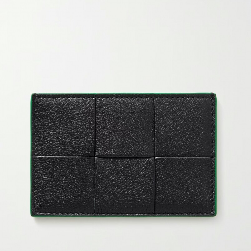 BOTTEGA VENETA Cassette Intrecciato Full-Grain Leather Cardholder BOTTEGA VENETA Cassette Intrecciato Full-Grain Leather Cardholder