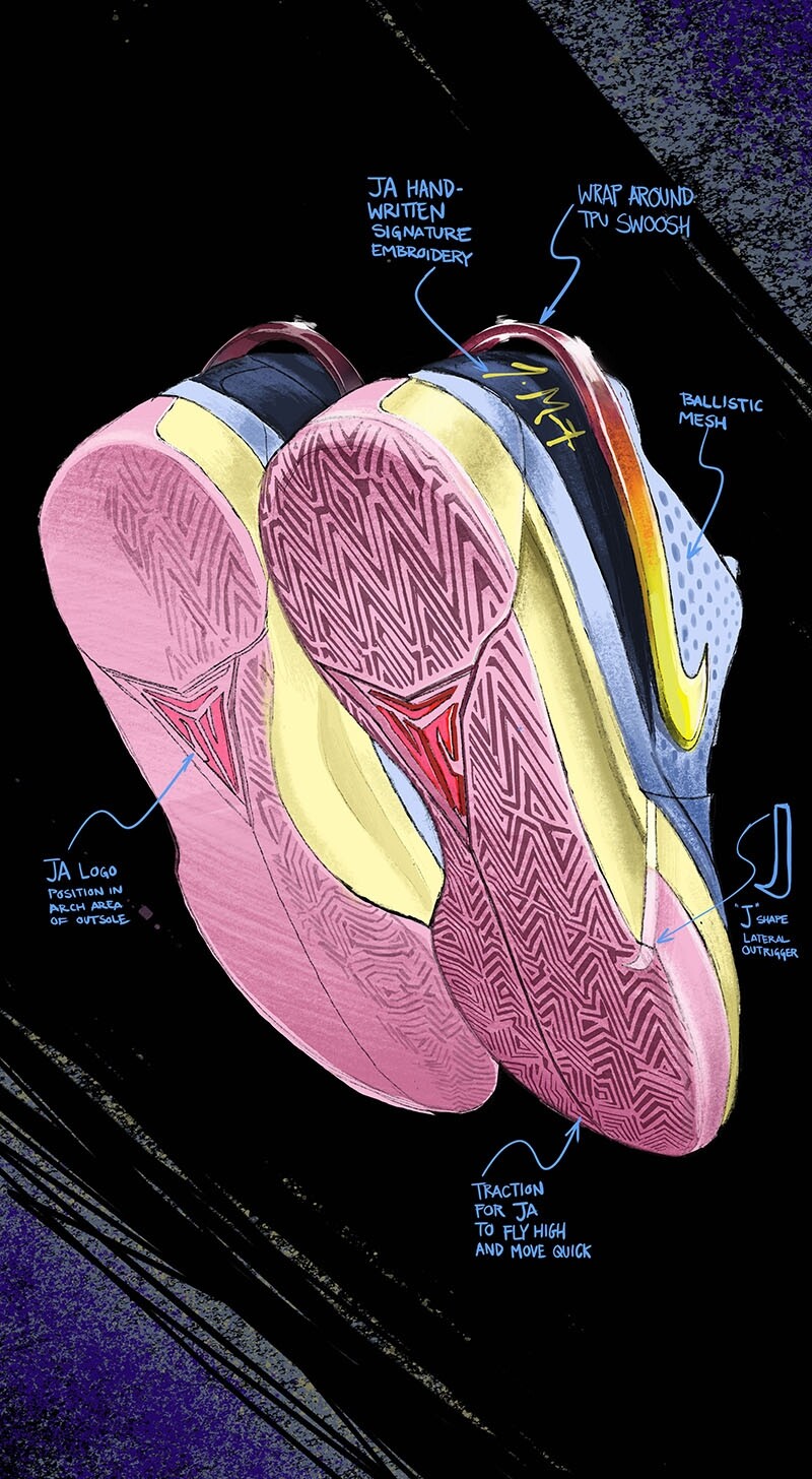 加強爆發力與落地緩衝保護丨Nike為Ja Morant推出的簽名籃球鞋JA 1