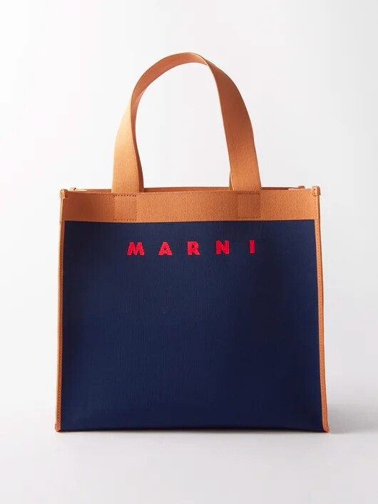 Marni Navy Logo Tote Bag HK$