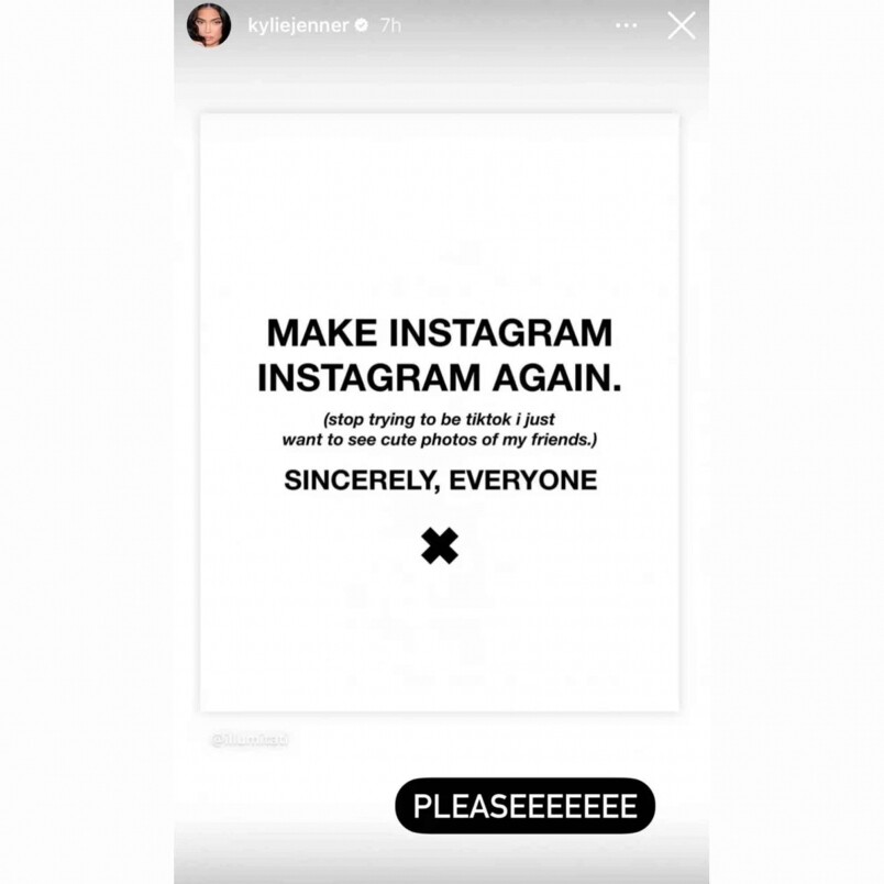 'Make Instagram Instagram Again’