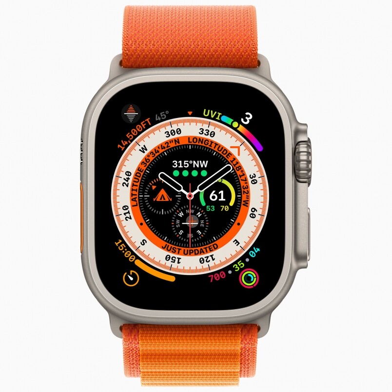 Apple Watch Ultra屏幕夠光夠大資訊十足