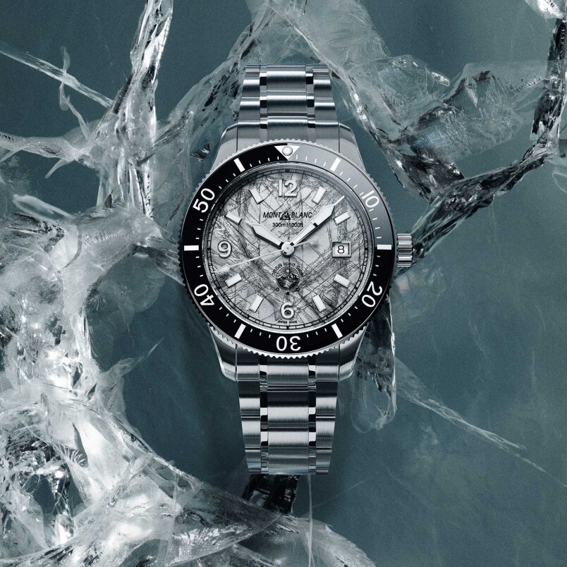 Montblanc 1858 Iced Sea 日期顯示自動機械腕錶 （HK$25,400)