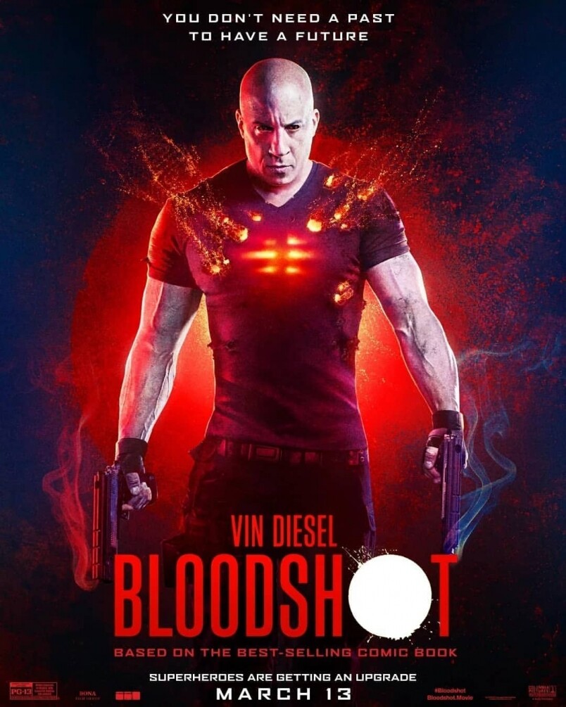 雲迪素主演科幻片《喋血戰士》(Bloodshot) ，最好就是用來測試家中的音響！