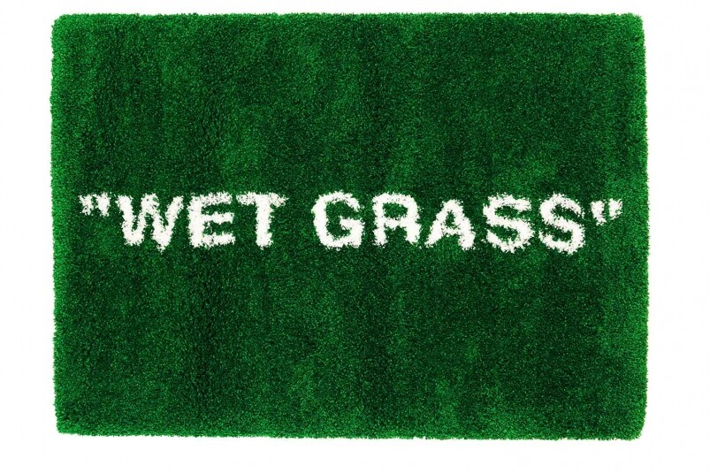 除了購物袋外，“WET GRASS"長毛地氈　$1,290（以下產品自11月7日起於沙田分店有