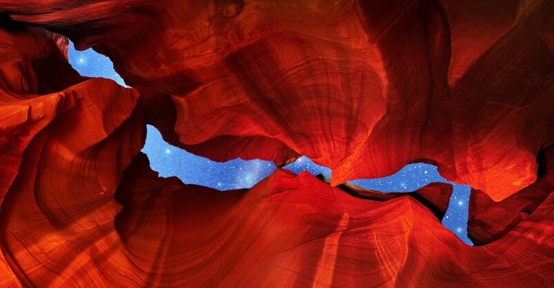 美國攝影師Craig Bill拍下的著名羚羊峽谷，不過峽谷內部不是他的重點，而是