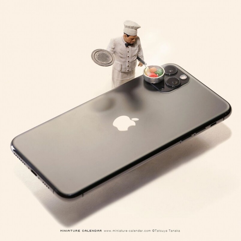 去年iPhone 11 Pro推出，機背後的三鏡頭成為網民熱烈討論的話題，在田中達也
