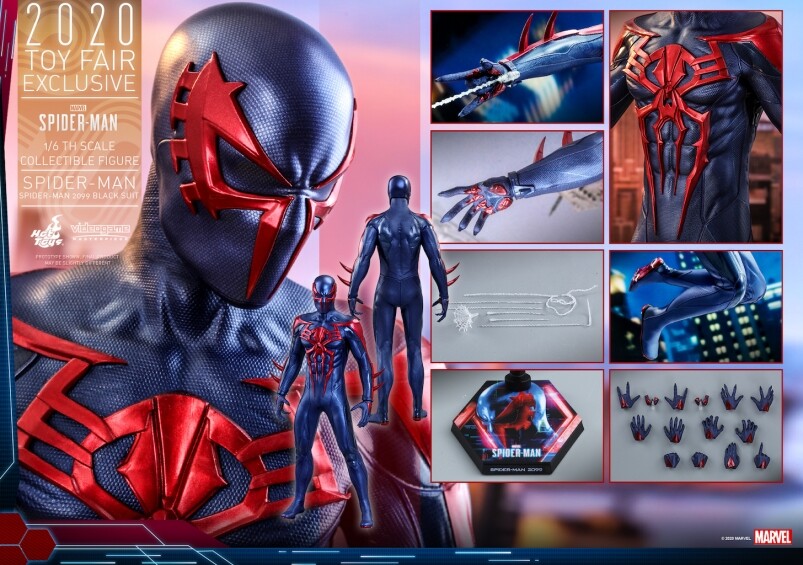 《Marvel’s Spider-Man》蜘蛛俠（2099 黑色戰衣）1：6比例珍藏人偶 01