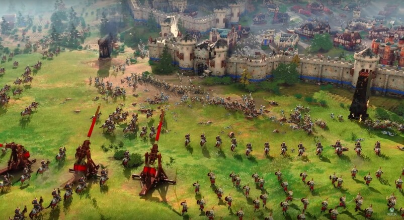 《AOE IV》由微軟與加拿大著名遊戲製作公司水雷社(Relic Entertainment)共同製作,水雷社出 《AOE IV》由微軟與加拿大著名遊戲製作公司水雷社(Relic Entertainment)共同製作,水雷社出