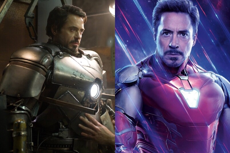 Iron Man一開始的時候特意收剪鬍鬚，而且他的戰甲仍在研究階段，利用導彈