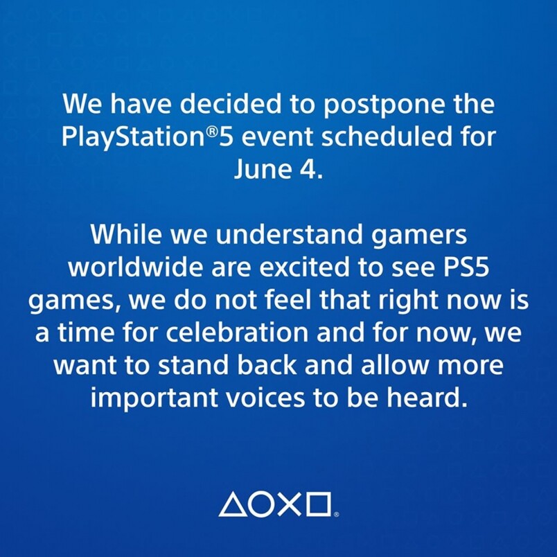#BlackLivesMatter這不是打機的時候丨Playstation宣布延期發布PS5 #BlackLivesMatter這不是打機的時候丨Playstation宣布延期發布PS5