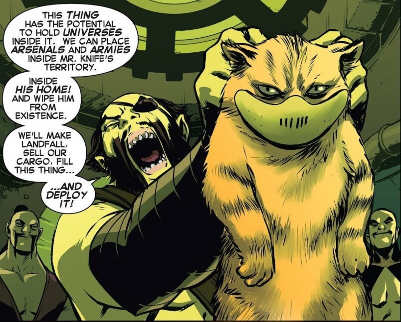 雖然外表是一隻貓，但Chewie the Cat的真正身份其實是外星生命體Flerken，他們可以