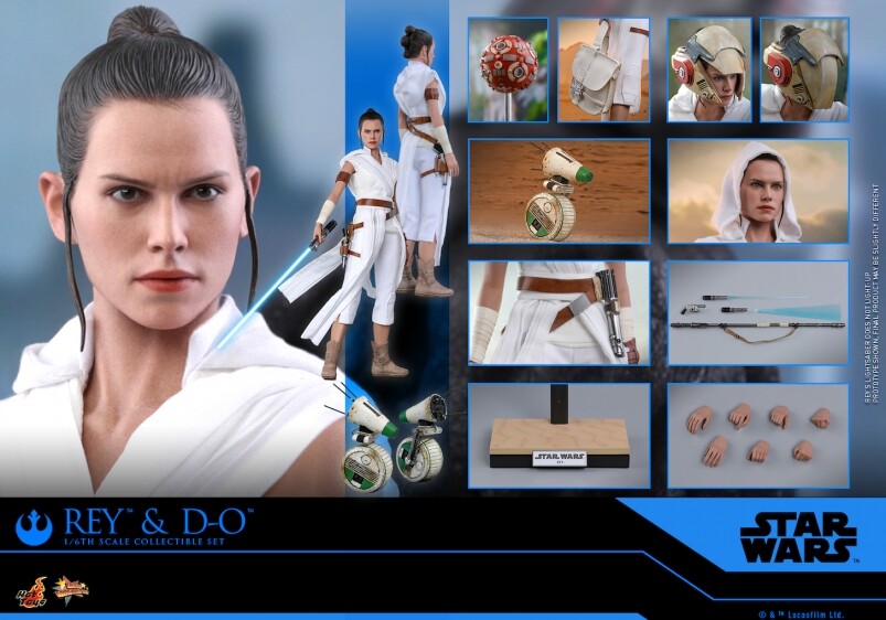 《星球大戰：天行者崛起》Rey及D-O 1：6比例珍藏人偶預訂價：HK$1,490推出日