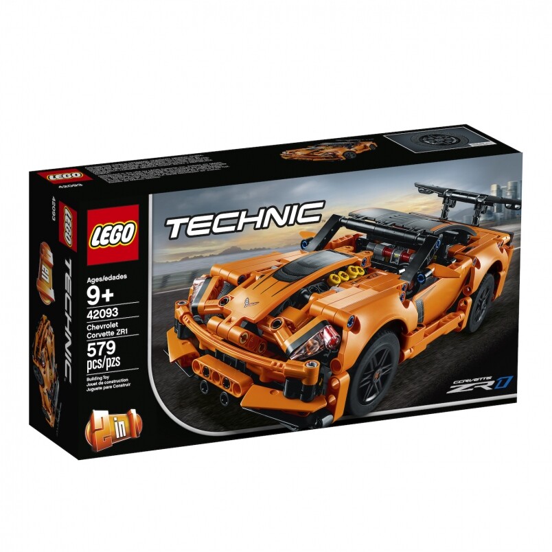 LEGO Technic 42093 Chevrolet Corvette ZR1除了Porsche 911 RSR，另一邊廂還有新一代美國超跑天王Chevrolet Corvette ZR