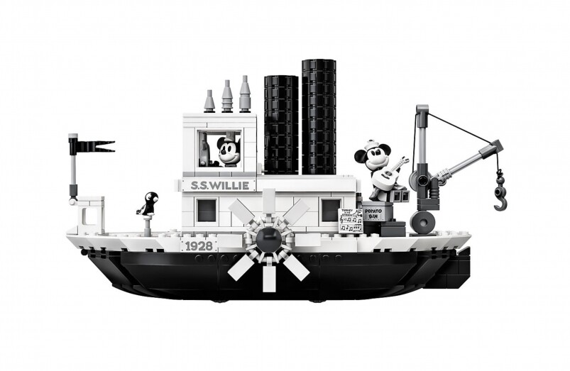 LEGO世界向來多姿多彩，但今次Steamboat Willie卻以黑白單色調推出，懷舊感十足，令收