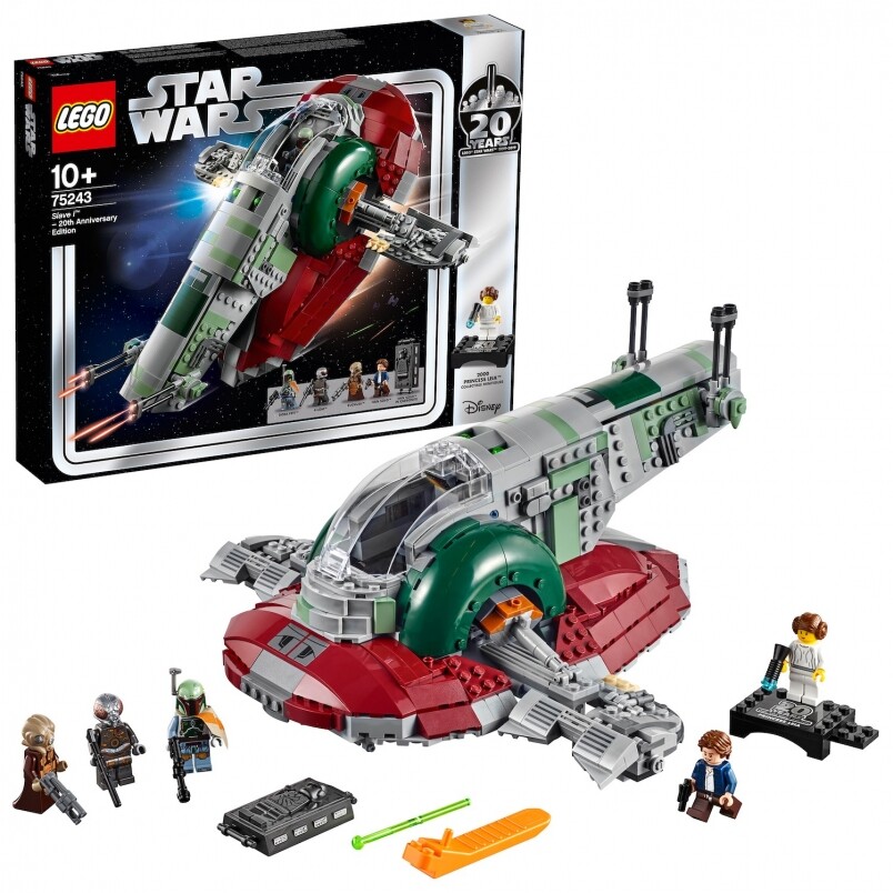 75243 Slave I™ – 20th Anniversary Edition今次LEGO®推出的Star Wars™週年紀念復刻版共有一套5款，全部