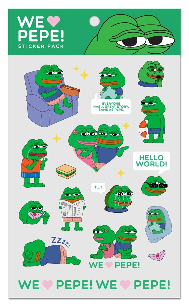 Pepe可愛造形貼紙 HK$18