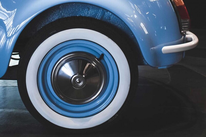 我最愛是其輪圈的設計，車身的設計與顏色都延伸到此，令整體設計更加