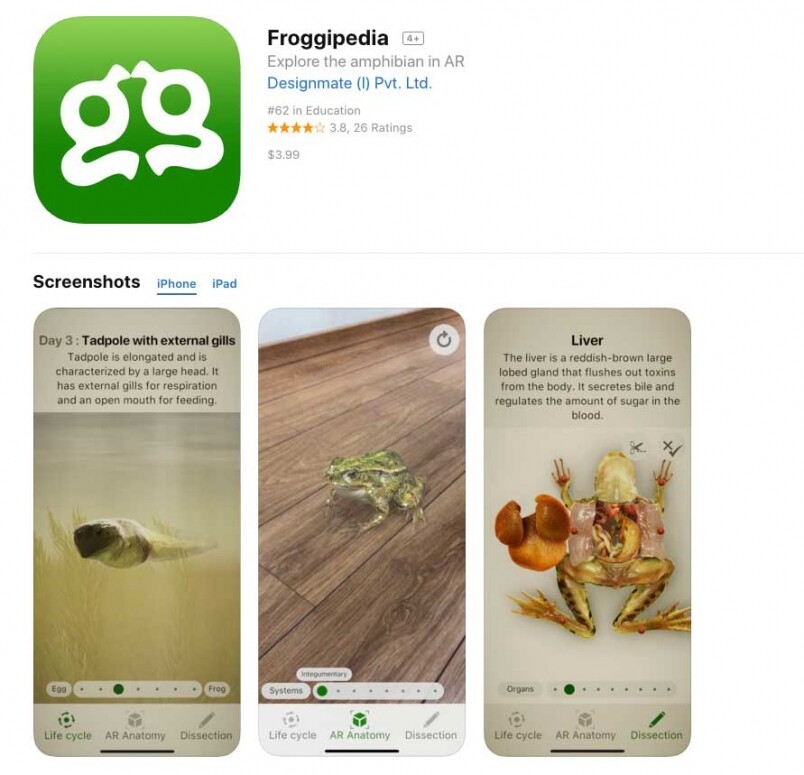 年度最佳 iPad App：《Froggipedia》