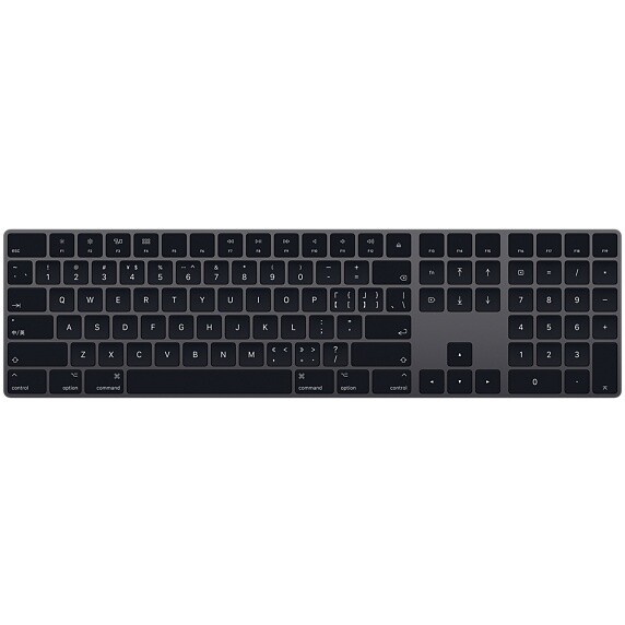 太空灰Magic Keyboard配備數字鍵盤