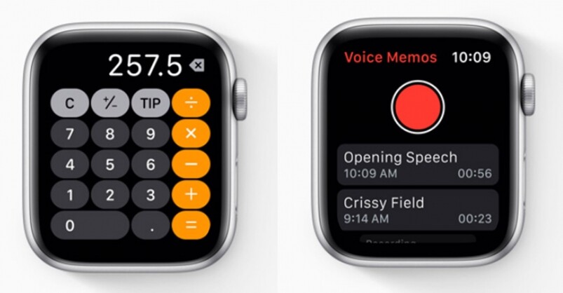 例如是計數機、錄音機等非常實用的app，都終於可以在Apple Watch上實現，令你可