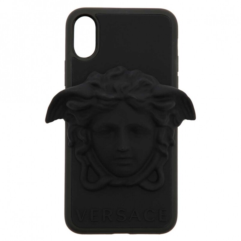 Versace Black 3D Medusa iPhone X CaseVersace的標誌化成大大隻的立體浮雕，雖然全個iPhone殼都是