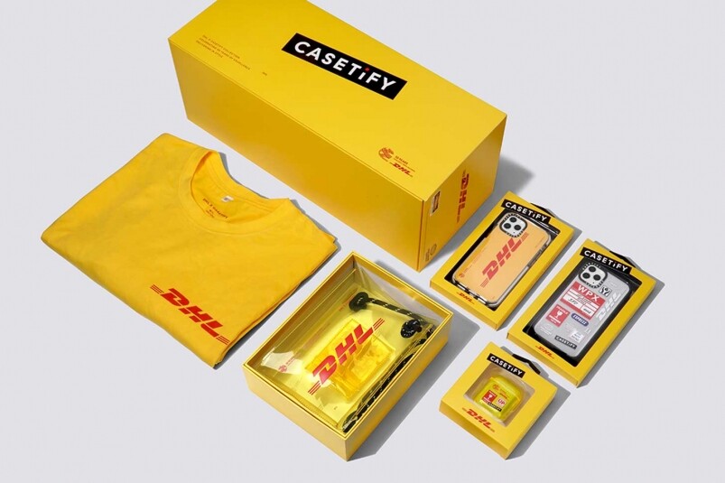 全球各門店也將同時發售 300 套限量版收藏盒套裝，每套內有一款DHL x CASETiFY