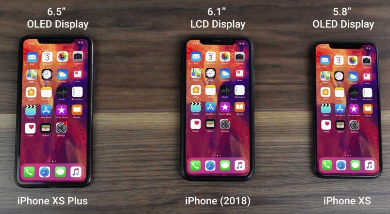 傳聞中，全新的iPhone Xs將與現今一代的iPhone X一樣為5.8吋屏幕，而新加入的