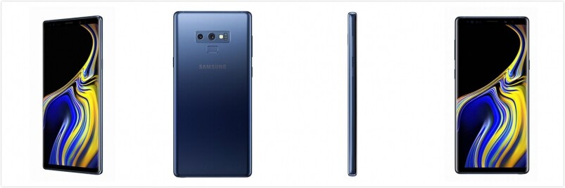 藍色的Samsung Galaxy Note 9