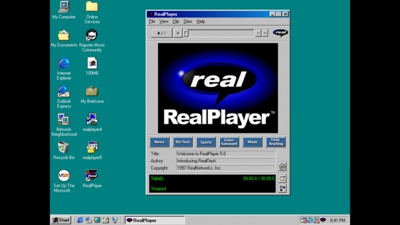RealPlayer唯一至今不死今日RealPlayer仍然不死，皆因支援的格式極多，自從1995年推出，到