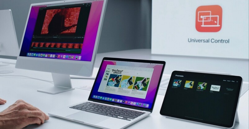 全新的macOS配合全新的iPad OS，使用Universal Control就可以讓Mac與iPad輕鬆連接，利用Mac上