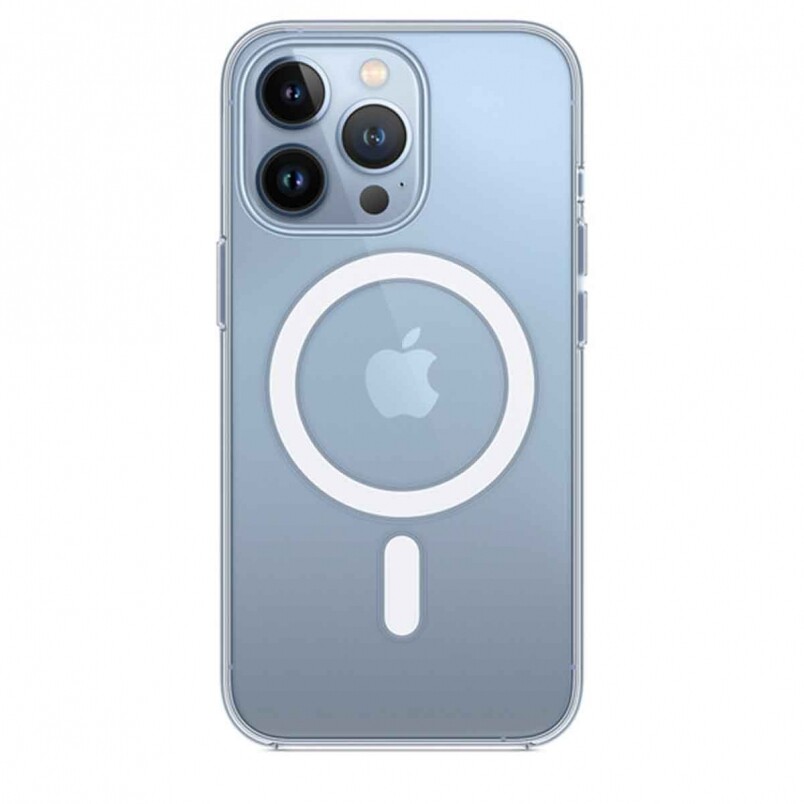 Apple原裝的iPhone 13 Pro Max MagSafe透明護殼，當然是最完美的配件，完美對位不易鬆脫