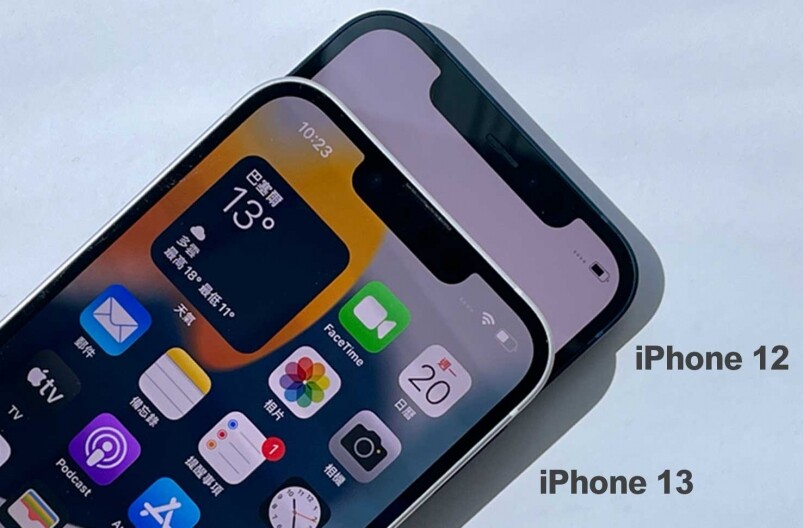 在iPhone 13系列之上，Apple終於將瀏海位縮小，將聽筒位置向機身邊沿位置推進