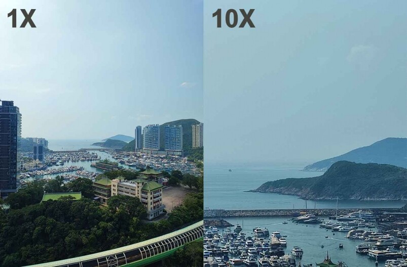 以Xiaomi 11T Pro拍攝的10倍遠攝對比圖，去旅行想影遠景，絕對無難度，又或者