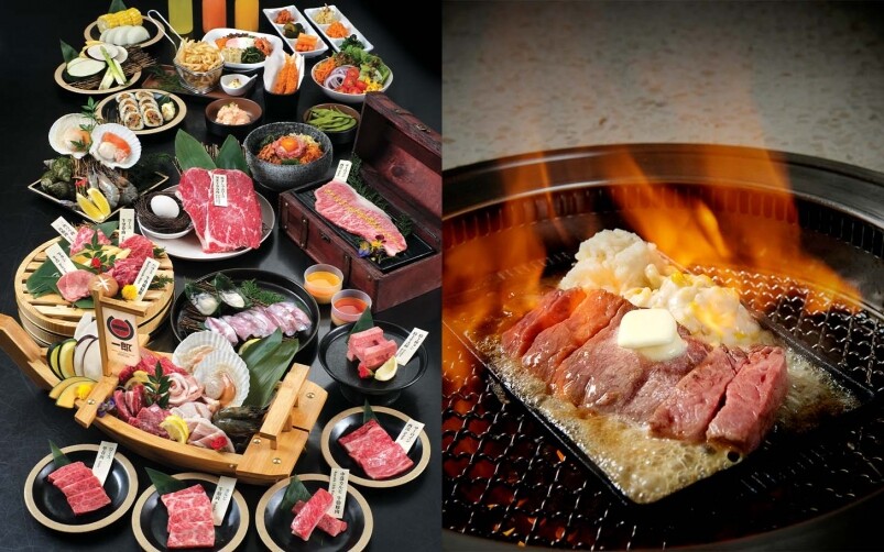 同樣採用「燒肉新幹線」智能化送餐模式的日式燒肉店「和牛燒肉一郎」，除了
