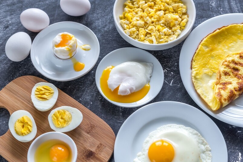 雞蛋含有6g的蛋白質，3.6g來自蛋白；2.7g則來自蛋黃，更含有9種