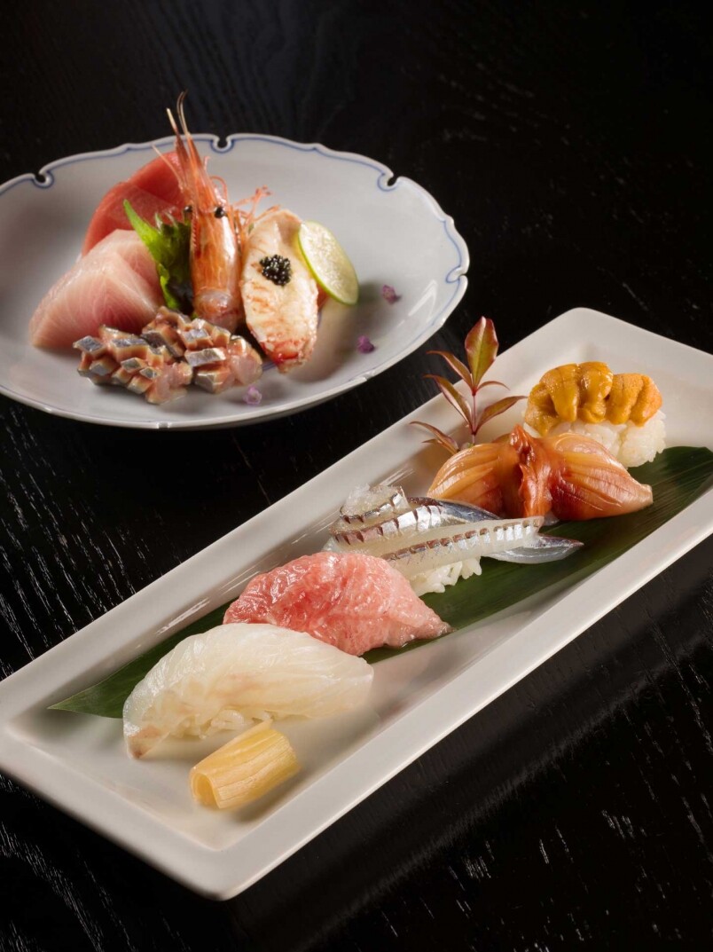 春季天氣悶熱， Omakase 會採用比較清淡的食材，例如油分較輕的白身魚及春子