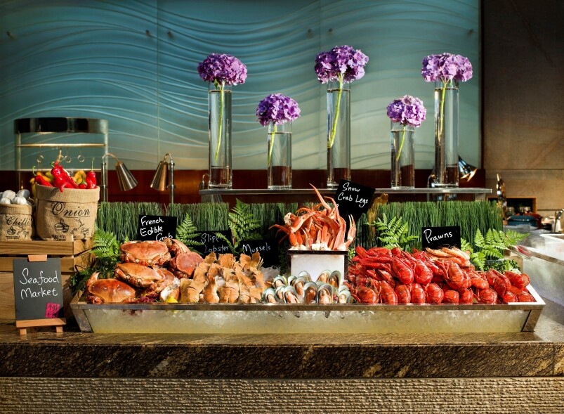 Garden Cafe Jet fresh Seafood Spread For Dinner Buffet Garden Cafe Jet fresh Seafood Spread For Dinner Buffet