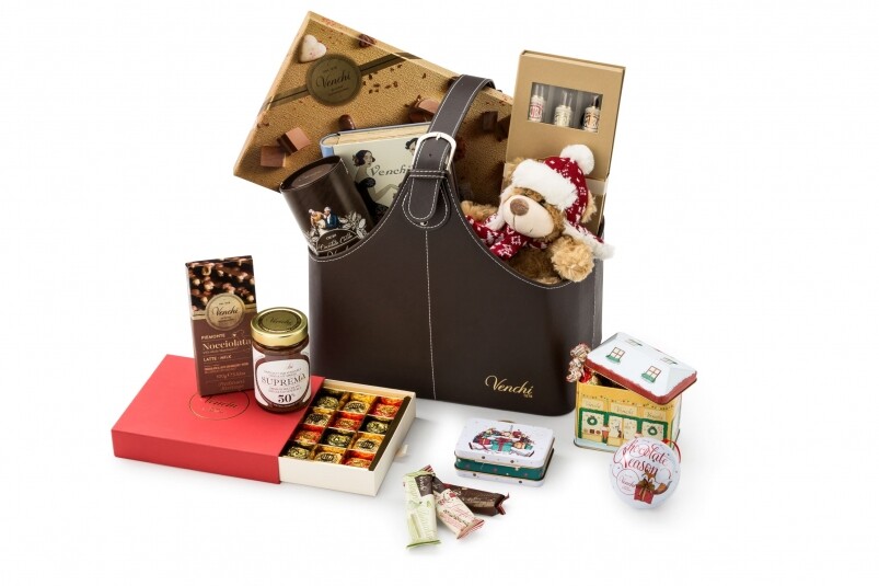 若果想一次過嚐試所有味道和品種的巧克力，可以選擇Venchi的聖誕禮籃系