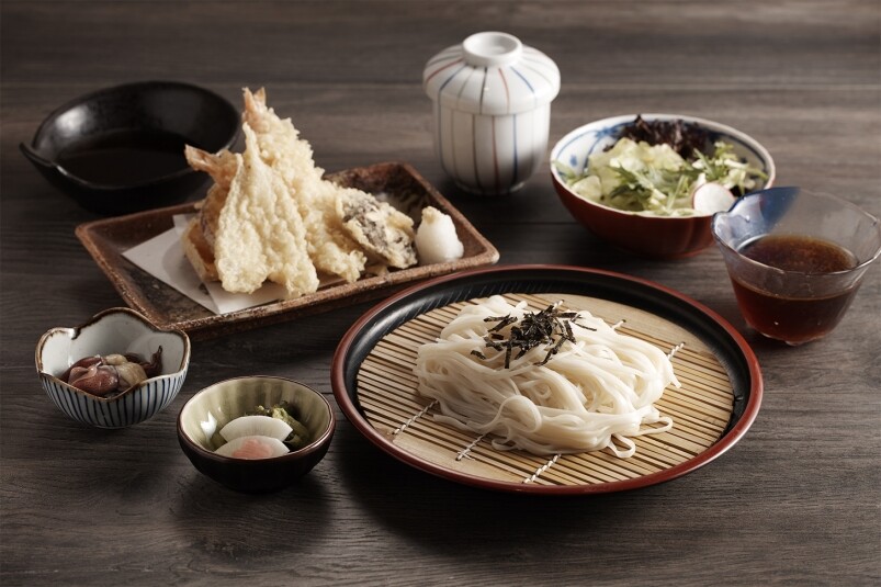 天婦羅華風冷柚子稻庭套餐 $74 天婦羅華風冷柚子稻庭套餐 $74