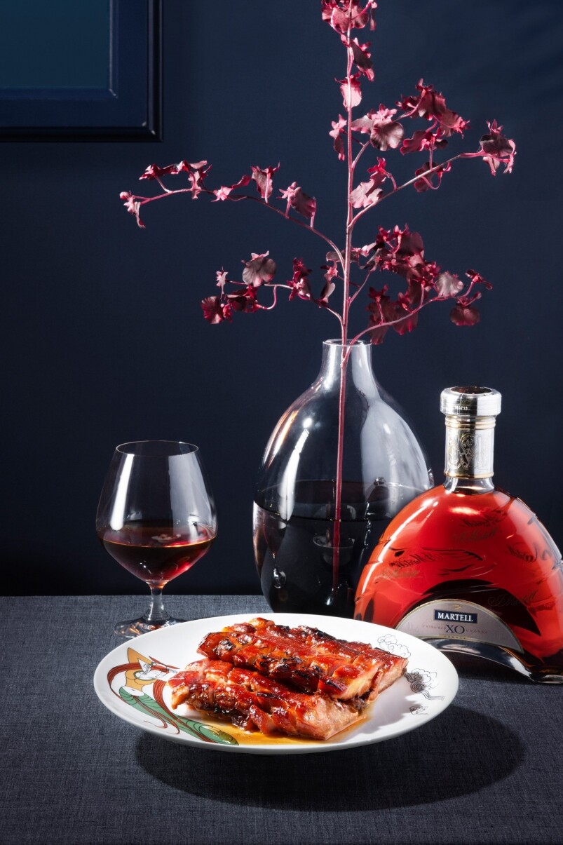 Barbecued Pork With French Sauce, Paired With Martell X O 馬爹利蜜汁烤叉燒配馬爹利X O HK$368 Barbecued Pork With French Sauce, Paired With Martell X O 馬爹利蜜汁烤叉燒配馬爹利X O HK$368