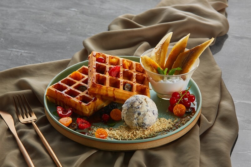 Ice Cream Waffle Ice Cream Waffle