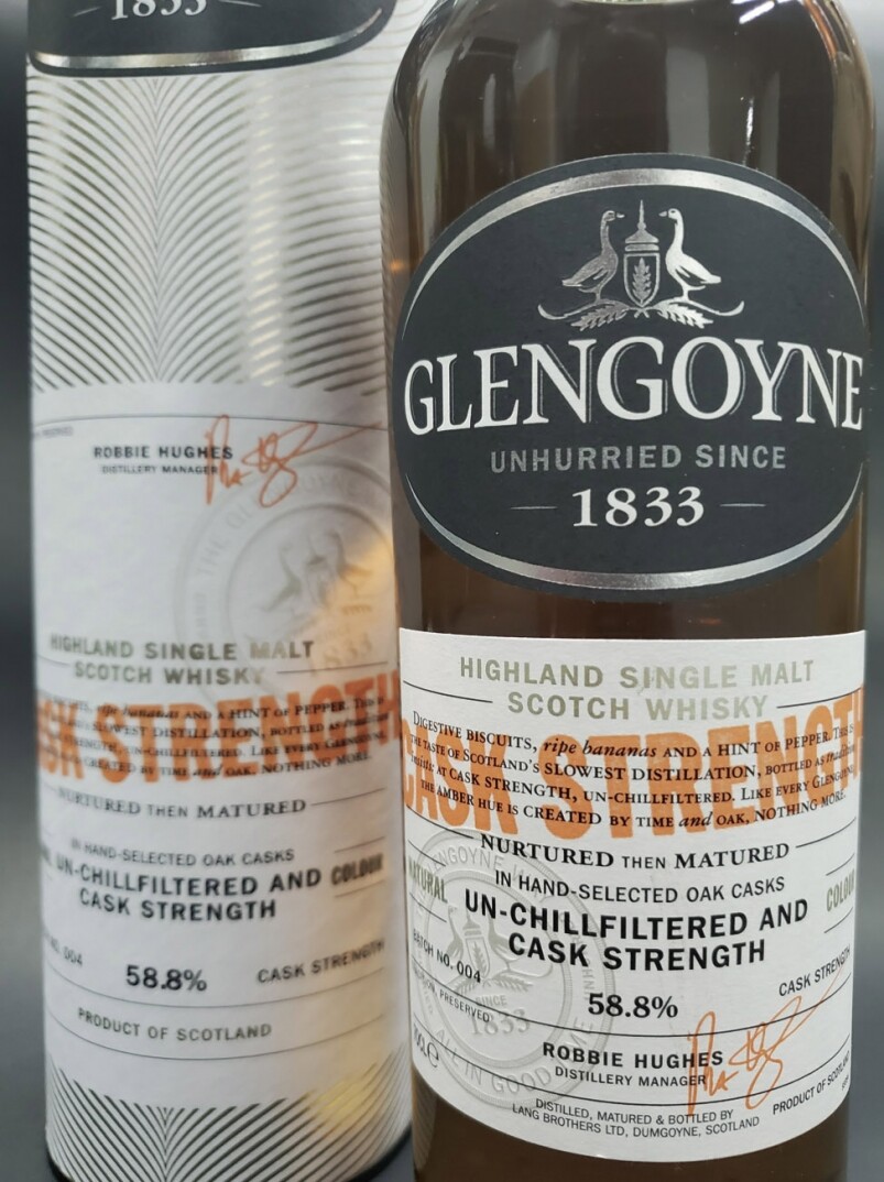 Glengoyne於1820年由George Connel成立，最初的時候是秘密的在農莊裡製作，一直至1833年品