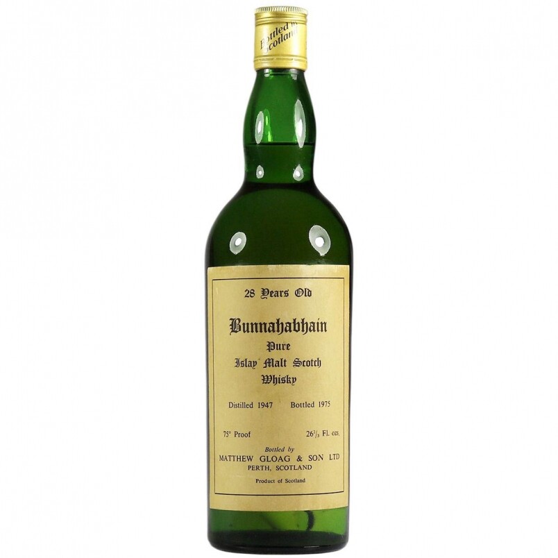Bunnahabhain 1947 - 艾雷島酒廠 Bunnahabhain目前已知最舊年份的威士忌，熟成28年，可遇而不可求。