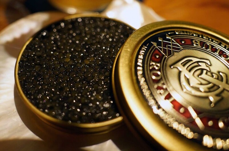 魚子醬之的選擇極多，有來自荷蘭的黃金混合品種魚子醬(Royal Cristal Caviar)、以法國