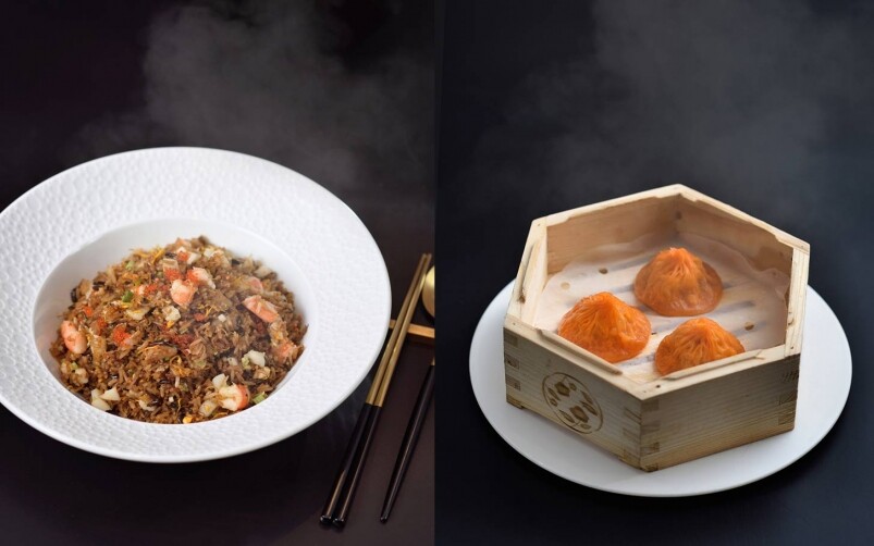 元朗大孖頭抽海鮮炒飯（HK$268），以美國野米取代白米令炒飯生色不少，拌了