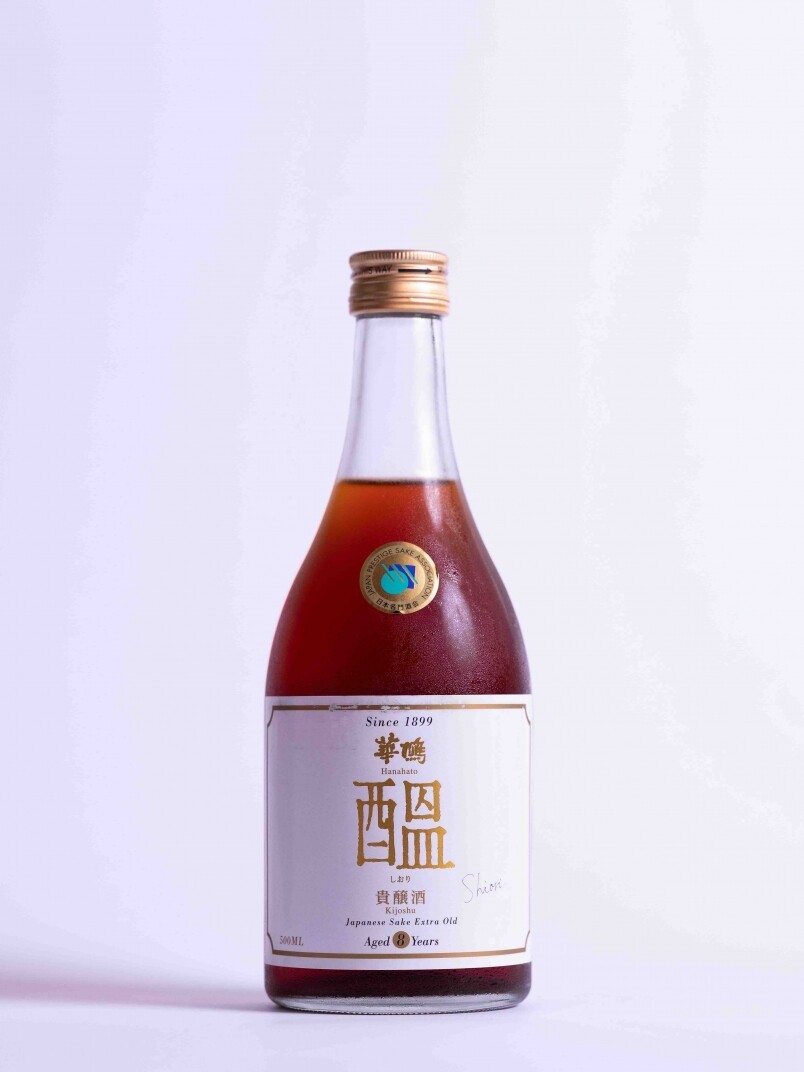 來自廣島縣榎酒造的貴釀酒，經過八年的熟成。貴釀酒是古代留下來的釀